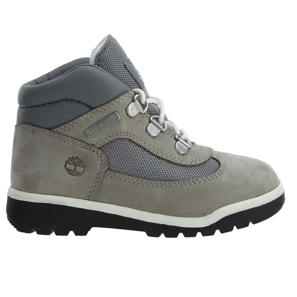 NEW Timberland 6 Inch Field Boot Toddler Grey Waterproof Hiking Lug Sole Durable